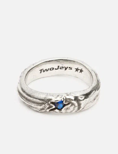 Twojeys Blue Stone Ring In Silver/银色/銀色/실버/シルバー