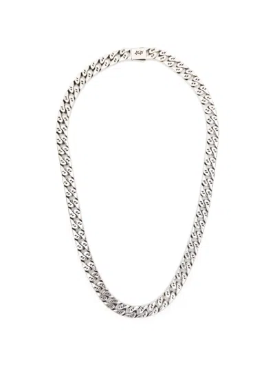 Twojeys Bold Cuban Logo-detail Necklace In Purple