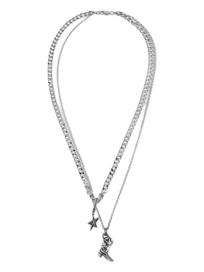 Twojeys Boot Star Chain Necklace In Metallic