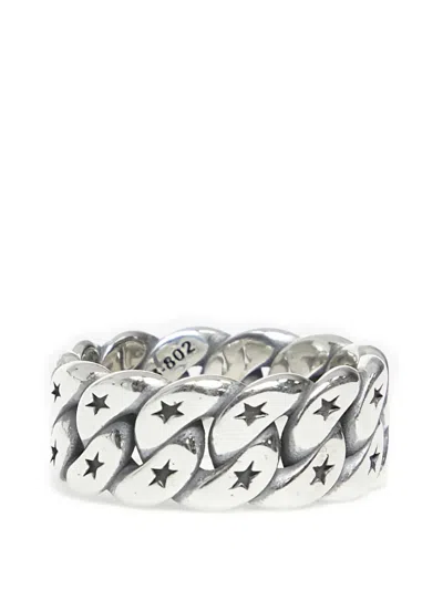 Twojeys Cuban-monogram Ring In Metallic