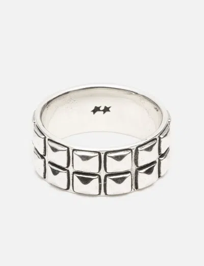 Twojeys Double Studded Ring In Silver/银色/銀色/실버/シルバー