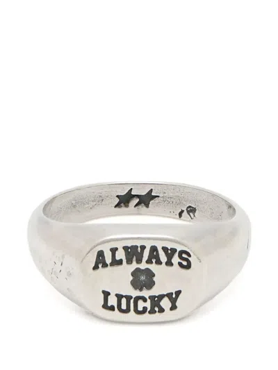 Twojeys Engraved Signet Ring In Metallic