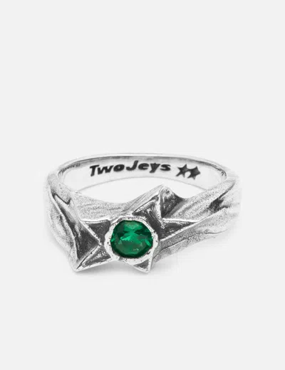 Twojeys Green Calda Ring In Silver/银色/銀色/실버/シルバー