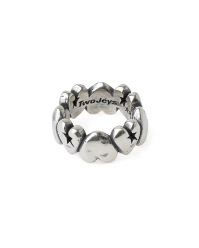 Twojeys Heart-link Sterling Silver Ring