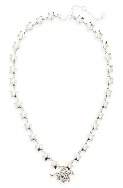 Twojeys Horse Pendant Necklace In Neutral