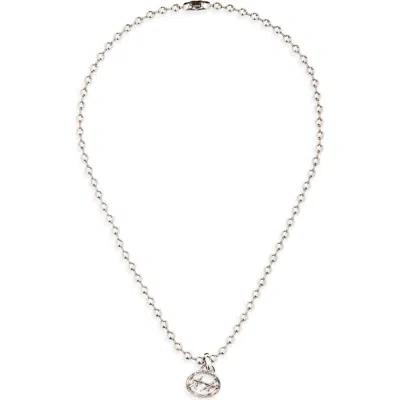 Twojeys Icon Ball Necklace In Silver