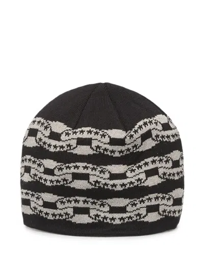 Twojeys Icon Chain Beanie Hat In Black