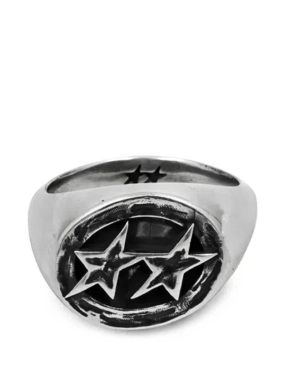 Twojeys Icon Signet Engraved-logo Ring In Metallic