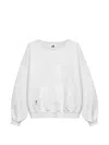 Twojeys Kangaroo-pocket Sweatshirt In White