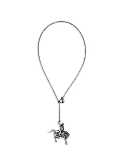 Twojeys Lazo Cowboy Lasso Necklace In Silver