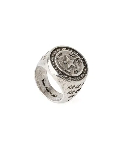 Twojeys Logo-engraved Signet Signet Ring In Silver