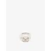 Twojeys Butterfly-engraved Sterling-silver Ring In Silver