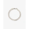 Twojeys Mens Silver Cuban Sterling-silver Bracelet In Silver