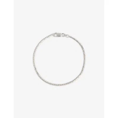 Twojeys Mens Cobra Chain Sterling-silver Bracelet