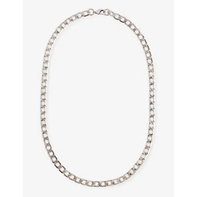 Twojeys Mens Silver Cuban Sterling-silver Necklace