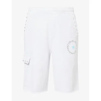 Twojeys Mens Grey Keep It Real Cotton-jersey Sweat Shorts