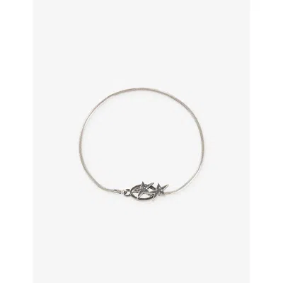 Twojeys Mens Icon Sterling-silver Clasp Bracelet