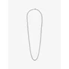 Twojeys Mens Kailua Sterling-silver Brass-plated Chain Necklace In Silver