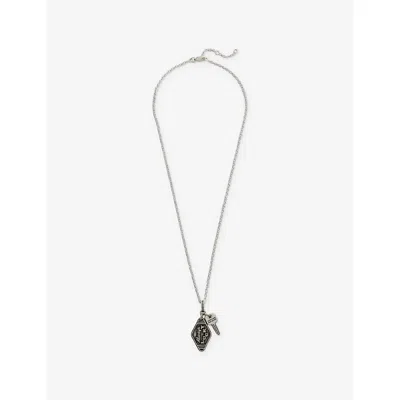 Twojeys Mens Motel Silver-plated Brass Necklace In Metallic