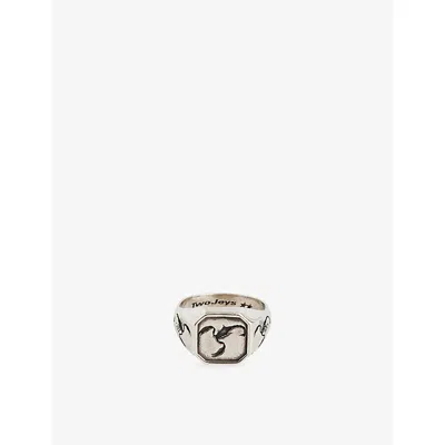 Twojeys Mens  Scorpio Sterling-silver Brass-plated Ring