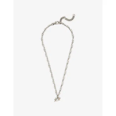 Twojeys Mens Superstar Sterling-silver Plated Brass Chain