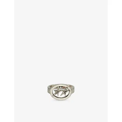 Twojeys Mens Tj Mini Superstar  Sterling-silver Plated Ring In Metallic
