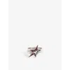 Twojeys Mens  X Duke + Dexter Wild Horse 925 Sterling-silver Ring In Silver