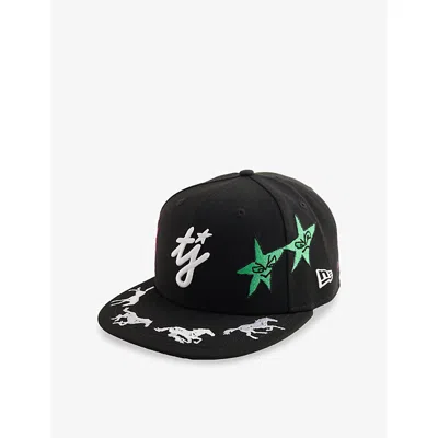 Twojeys Mens  X New Era 59fifty Brand-embroidered Canvas Cap Black
