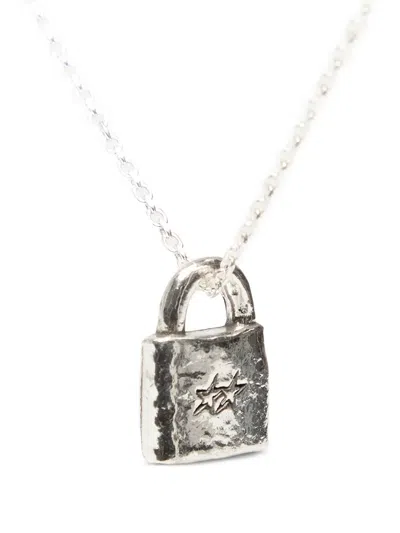 Twojeys Padlock-pendent Necklace In Metallic