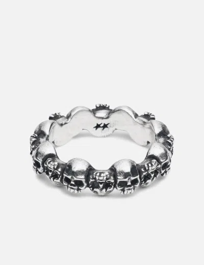 Twojeys Stacked Skull Ring In Silver/银色/銀色/실버/シルバー