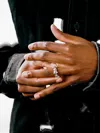 Twojeys Star Band Ring In Silver