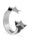 Twojeys Star Sterling Silver Ring In Green