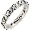 Twojeys Star Studded Band Ring In Metallic