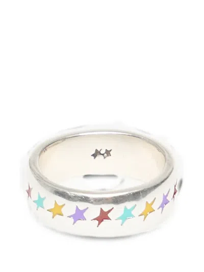 Twojeys Starline Enameled Ring In White