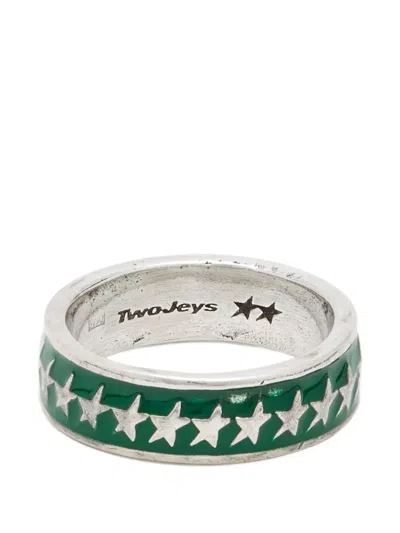 Twojeys Starline Ring In Green