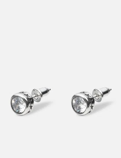 Twojeys Stone Stud Starline Earring In Silver/银色/銀色/실버/シルバー