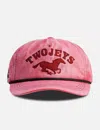 Twojeys Sunfaded Red Cap In Pink