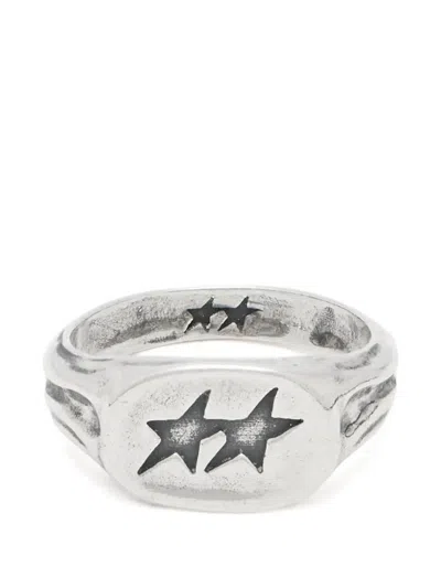 Twojeys Superstar Signet Ring In Purple
