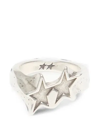 Twojeys Tilted Icon Ring In Silver