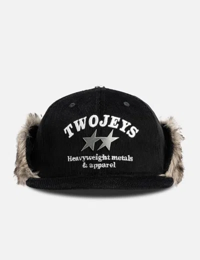 Twojeys X New Era 59fifty Downflap Corduroy Black