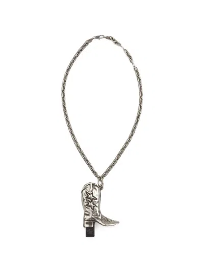 Twojeys X Pg Pend-drive Boot-motif Necklace In Gold