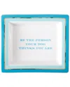 Two's Company Be The Person Your Dog Thinks You Are Tray In Gift In Blue