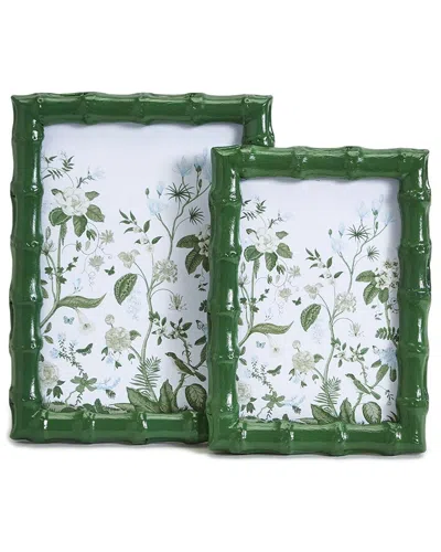 Two's Company S/2 Countryside Green Photo Frame