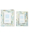 Two's Company S/2 Tiled Mop Photo Frame Incl 2 Sizes