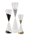 Two's Company S/3 Conical Sand Timer - Glass