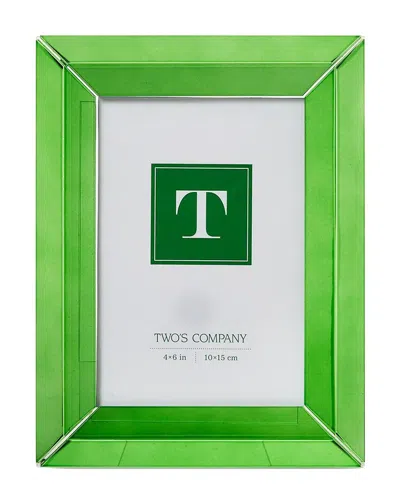 Two's Company 4x6 Crystal Frame In Green