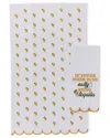 Two's Company Bring Tequila Set Of 2 Dish Towels In White
