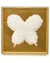 Two's Company Butterfly Shadow Box Wall Art In Gold