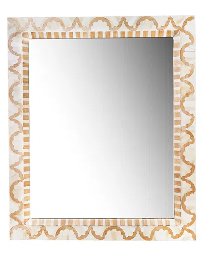 Two's Company Campidoglio Inlaid Wall Mirror In Gold