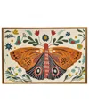 Two's Company Handcrafted Butterfly Embroidered Wall Art In Multi